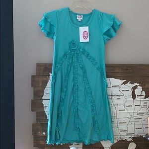 NWT New with tags * Ruffle Tee Dress * Boutique